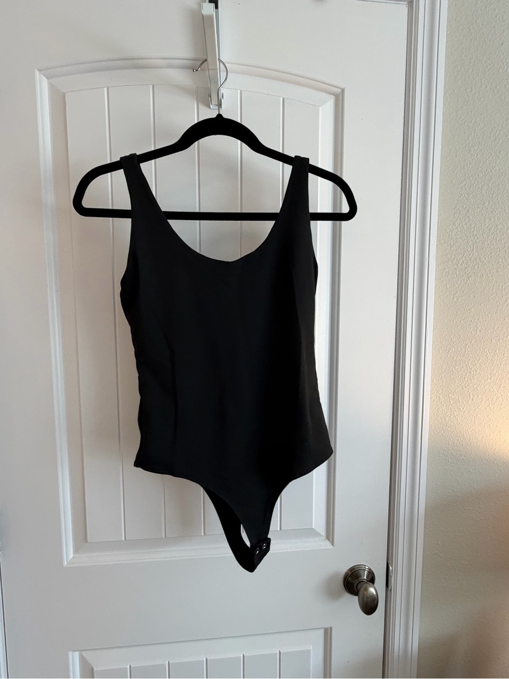 Classic black tank top bodysuit